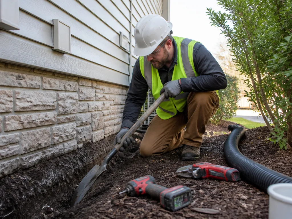 French Drain Tie-In