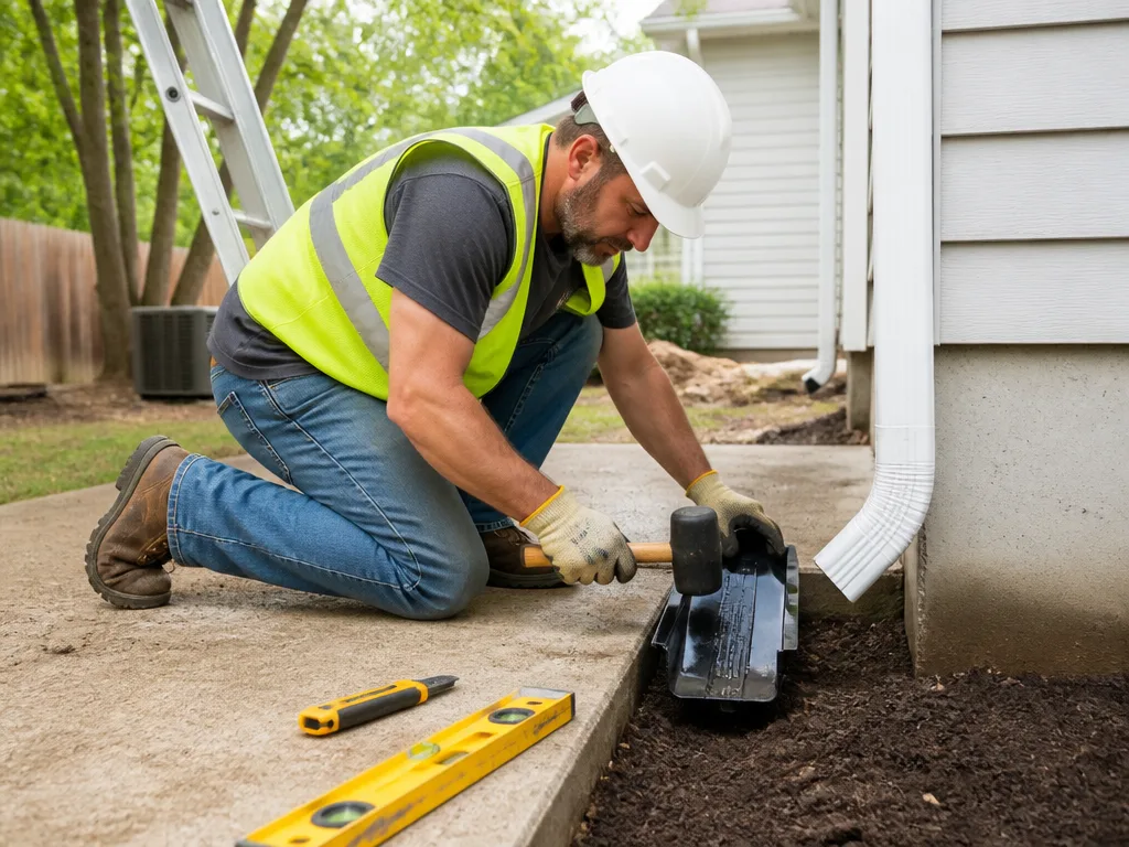 Splash Block Installation