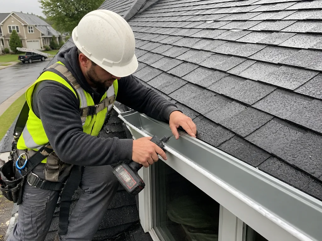 Storm Damage Gutter Repair