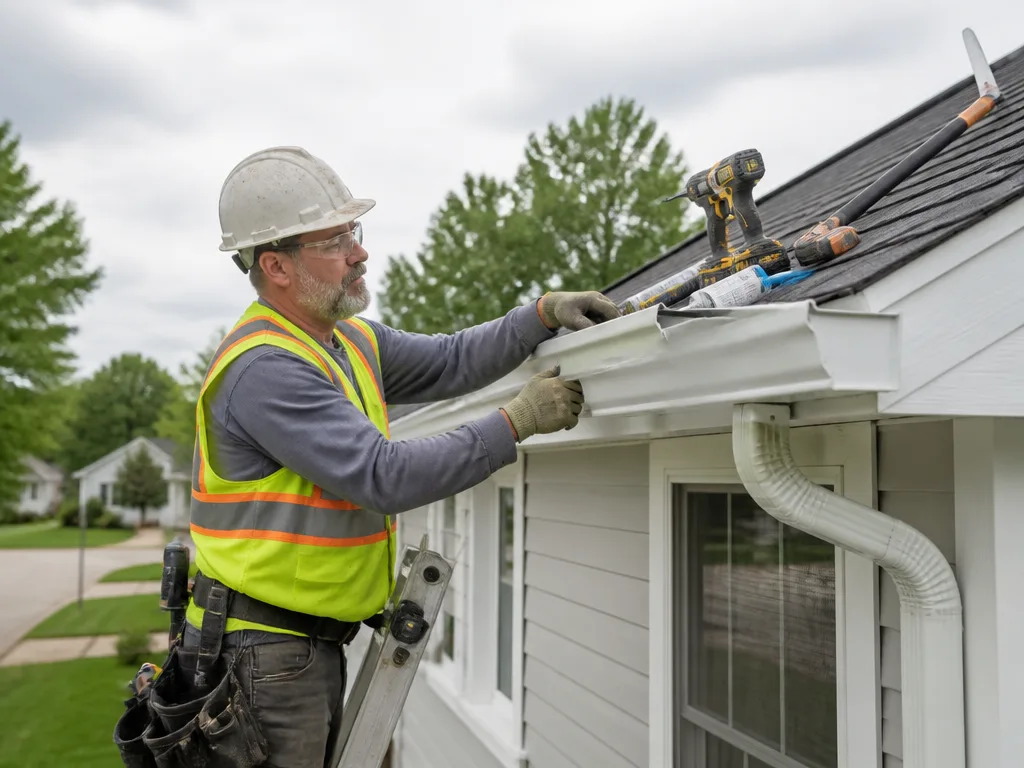 Vinyl Gutter Installation